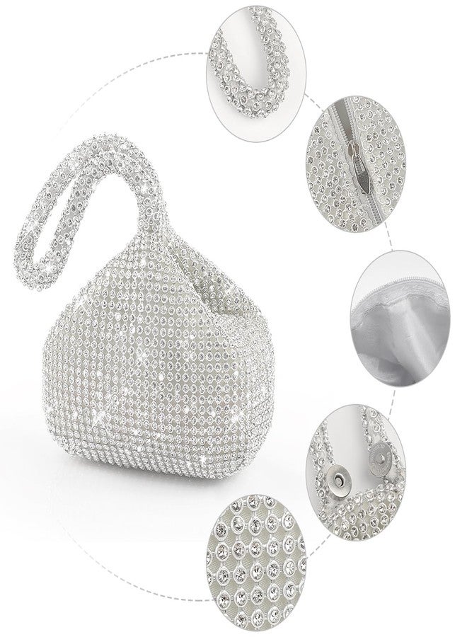BELICOO Women Evening Clutch Bag Women Rhinestone Clutch Bag Sparkly Glitter Purse for Prom Party Wedding Engagement - Image 3
